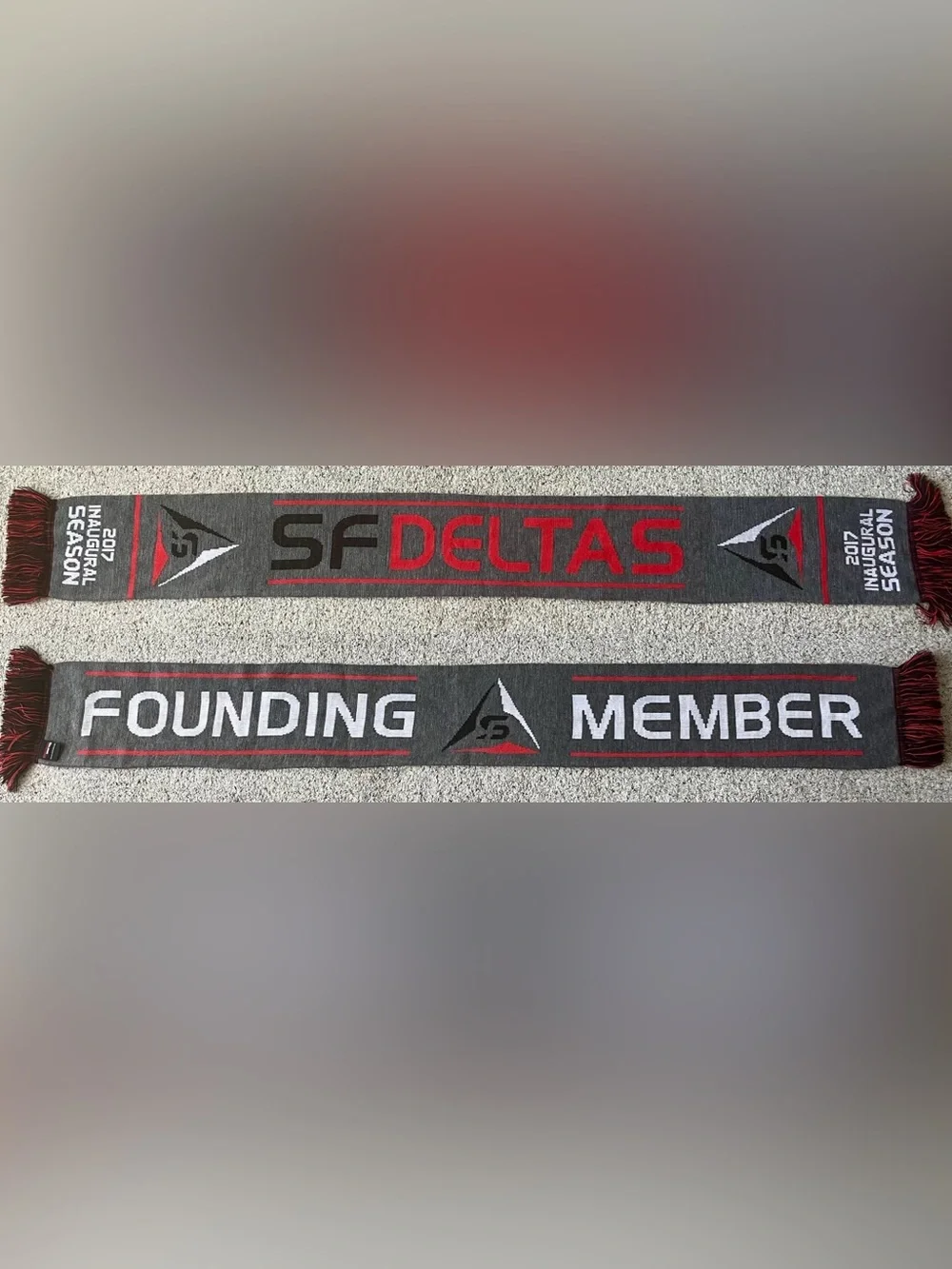 SF San Francisco Deltas NASL 2017 Inaugural Season Founding Member Soccer Scarf
